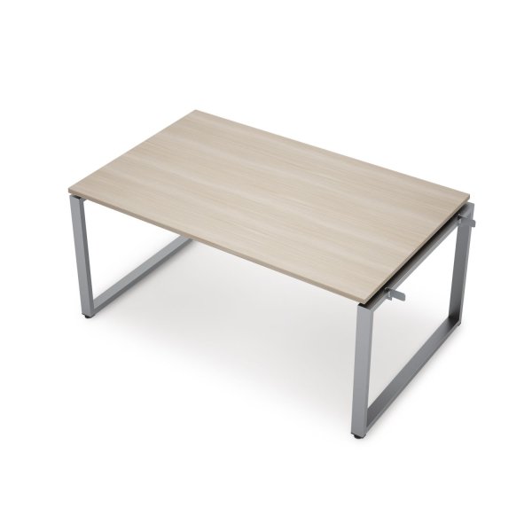 6МПН-О.601 Бенч-системы для переговорных столов, начальный модуль (1000x1000x750) (Шамони светлый/Алюминий матовый)