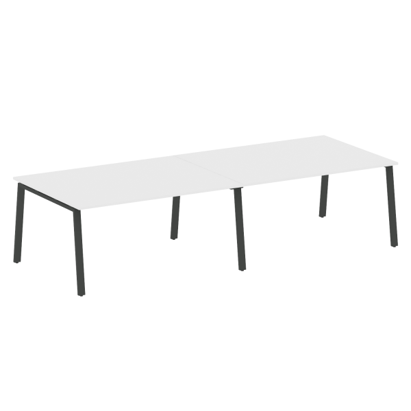 Стол для переговоров (2 столешницы) на А-образном м/к Metal System Style БА.ПРГ-2.4 3200x1235x750