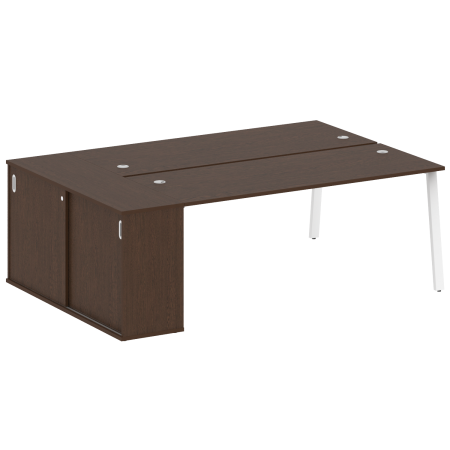 Рабочая станция с шкафом-купе на А-образном м/к Metal System Style БА.РС-СШК-1.5 Т 2210x1475x750