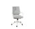 Кресло офисное / IQ / (white+grey) белый пластик / серая ткань