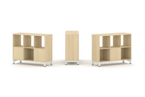 Набор стеллажа 2-х сторонний, 2 яруса SN.NSD-231 (1121х400х881)