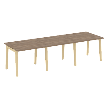 Стол переговорный на деревянных опорах Onix Wood OW.PRG-3.1 2940x980x750