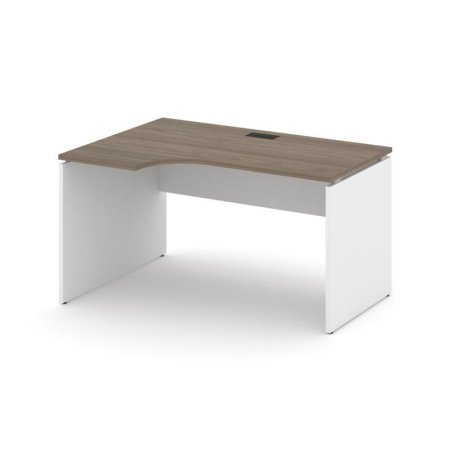 Стол рабочий эргономичный SN-D.SPA-021(L) (1380х800/980х750) (Вяз Благородный/Белый)