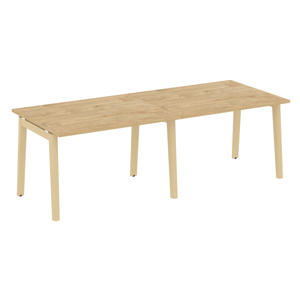 Стол переговорный на деревянных опорах Onix Wood OW.PRG-2.2 2360x980x750
