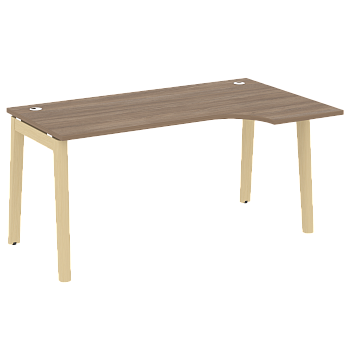 Стол эргономичный правый на деревянных опорах Onix Wood OW.SA-1R 1580x980x750