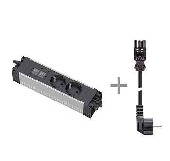 STEP 2x220V+2xRJ45+кабель