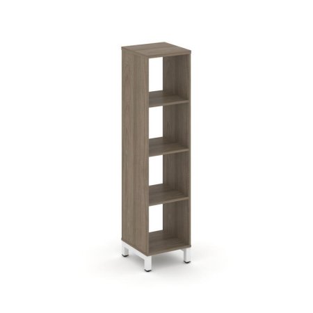 Каркас стеллажа 4 яруса SN.KS-410 (387х400х1615) (Вяз Благородный/Металл Белый)