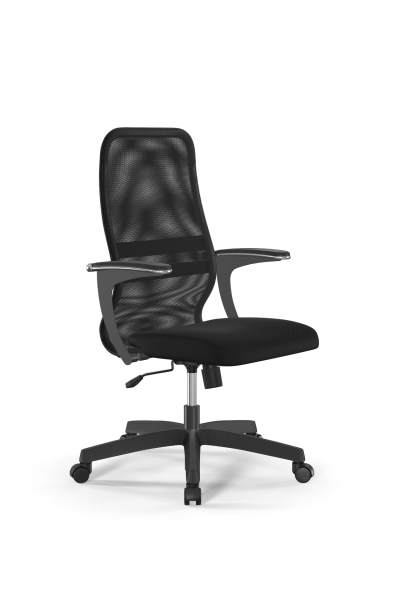 Кресло для руководителя Метта Sit 8 B2-8U - X1+UMF(X1) /Uh00/Wh00/U1mL-b(M09.B02.G15.W01) (Черный)