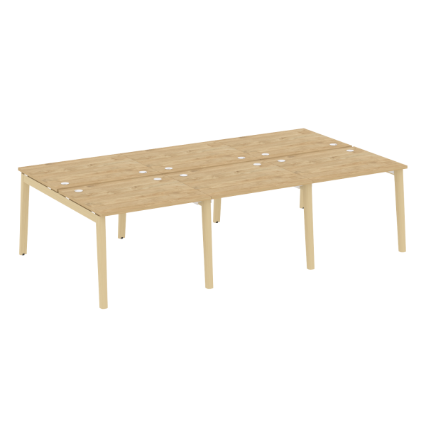 Рабочая станция на деревянных опорах Onix Wood OW.D.RS-6.1.8 2940x1635x750