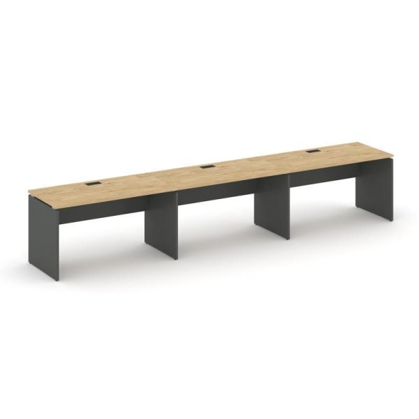 Рабочая станция 1 сторонняя SN-D.ORS-034 (4740х600х750) (Тиквуд Светлый/Антрацит)