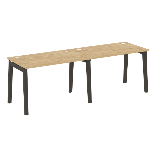 Рабочая станция на деревянных опорах Onix Wood OW.RS-2.2.7 2360x720x750