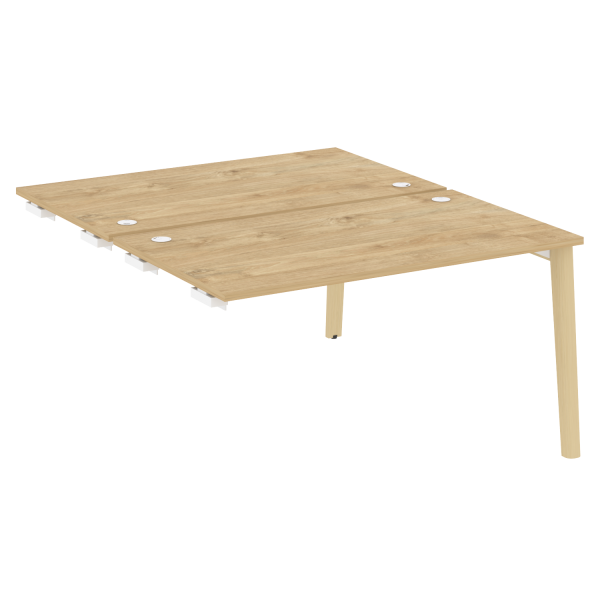 Стол-приставка двойной на деревянных опорах Onix Wood OW.D.SPR-3.8 1380x1635x750