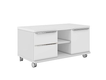 Тумба мобильная 2 ящика и дверь Emporio Premium EMP222 1200x620x590