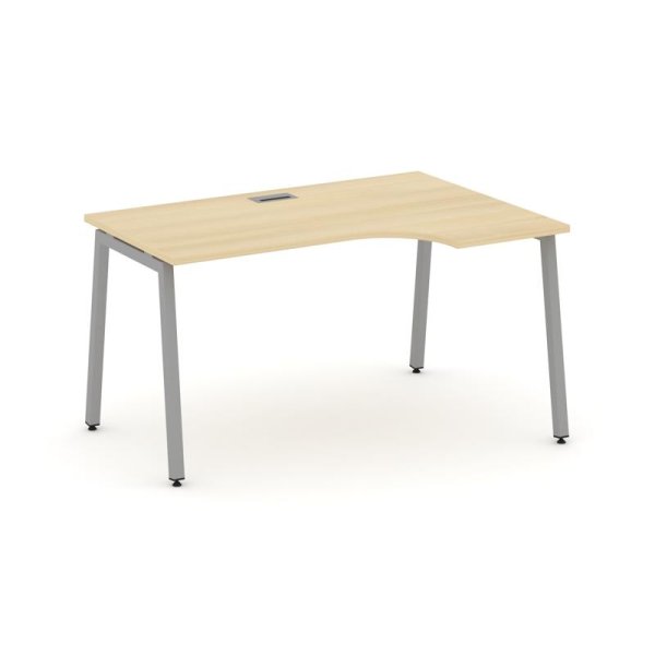 Стол рабочий эргономичный SN-4A.SPA-022(R) (1580х800/980х750) (Акация Лорка/Металл Серый)