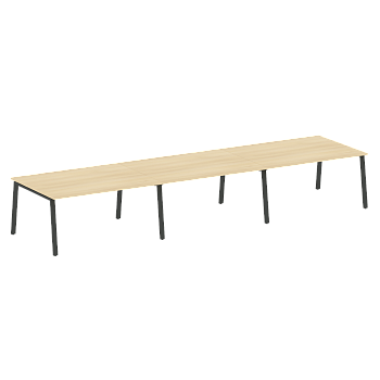 Стол для переговоров (3 столешницы) на А-образном м/к Metal System Style БА.ПРГ-3.4 4800x1235x750