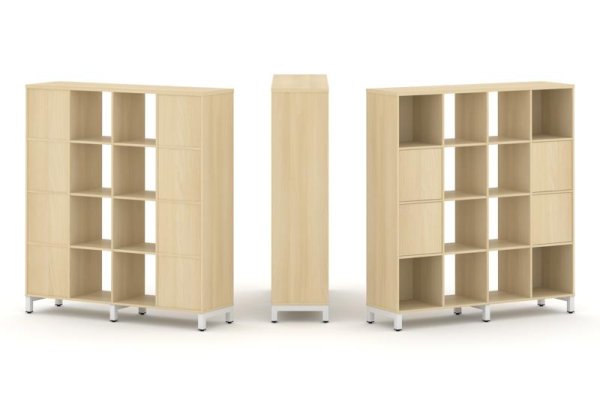 Набор стеллажа 1 сторонний, 4 яруса SN.NS-441 (1488х400х1615)