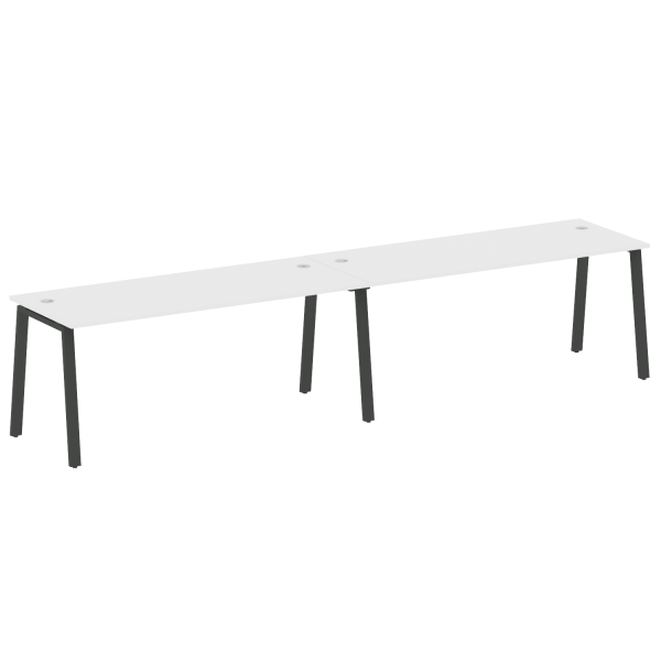 Рабочая станция на 2 рабочих места на А-образном м/к Metal System Style БА.СМ-2.5 3600x720x750