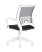 Кресло офисное TopChairs ST-BASIC-W серый крестовина пластик белый (Компьютерное кресло ST-BASIC-W серый)