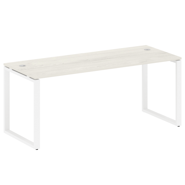 Стол письменный Metal System Style БО.СП-5 1800x720x750 (Дуб Наварра/Белый металл)