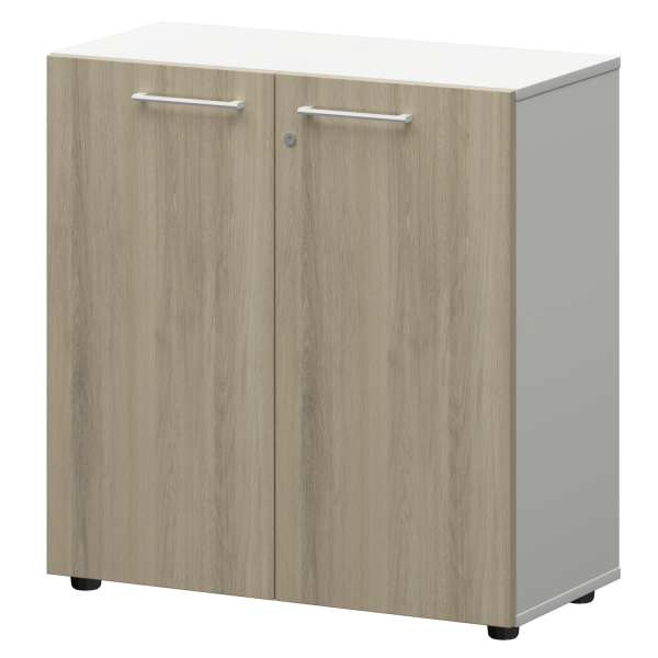 Шкаф низкий закрытый Кортез СМШ28F(Б) 792x362x811 (Кронберг/Белый)