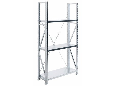 Стеллаж MS U 200/100x40/3 (Нагрузка на полку 300) (Оцинкованная сталь)