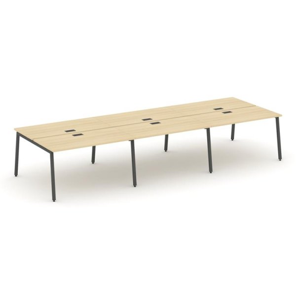 Рабочая станция 2-х сторонняя SN-4A.DRS-074 (4740х1432х750) (Акация Лорка/Металл Антрацит)